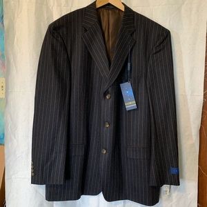 Ibiza Men's Black & Brown Blazer  46R  NWT